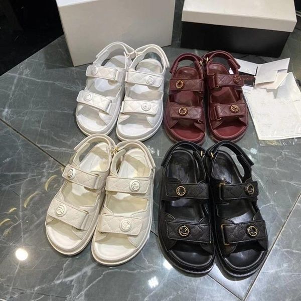 

the latest 2020 diamond diamond leather shoes sandals fashion all-match, Black