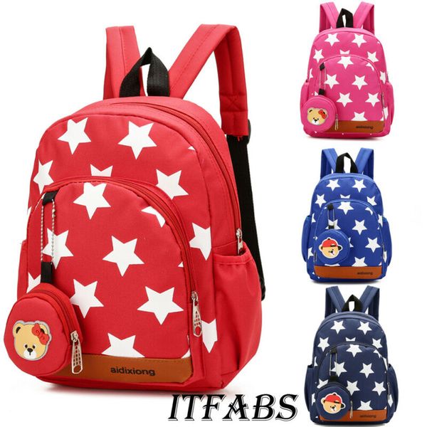 

kids children boys girls backpack kindergarten travel schoolbag 3d cartoon bag b