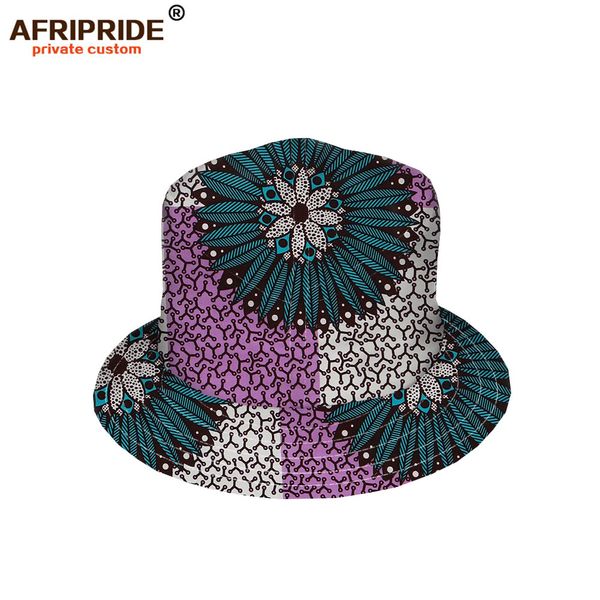 

2019 spring new arrival ankara print fishman hat afripride bazin richi tailor made casual flat bucket hat a1928001