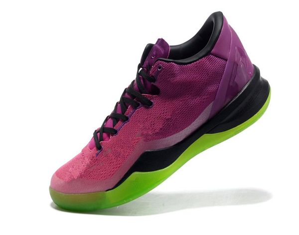 

mamba 8 system mc white chicago bred men basketball shoes for sale with box mamba mentality 8 shoes size us7-us12, Black