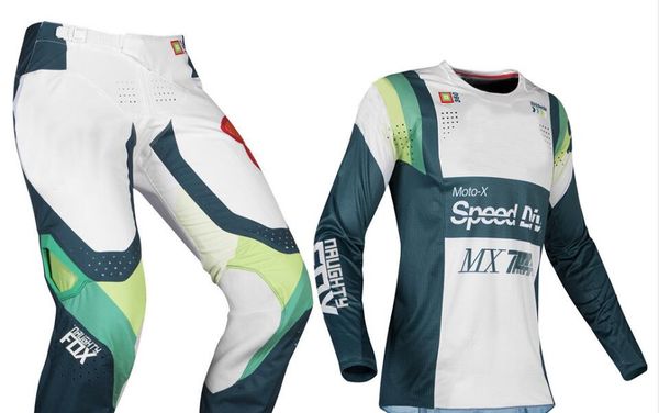 

2019 naughty mx 360 murc green jersey pants motocross dirt bike off road atv racing mens gear set, Black;blue