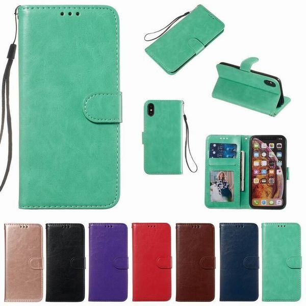

Pu leather wallet ca e for iphone 11 pro x xr max 8 7 6 plu with card lot pocket hold ca e for am ung