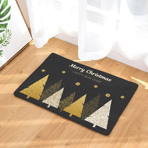 

cammitever luxurious golden black christmas rug homing new arrive door mats for entrance door carpets living room dust proof mat