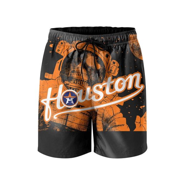 

houstonsre-смешной-astrossy-sign мужского быстросохнущих шорты пляж drawstring купальник с подкладкой и карманой спортом бег абстрактных ком