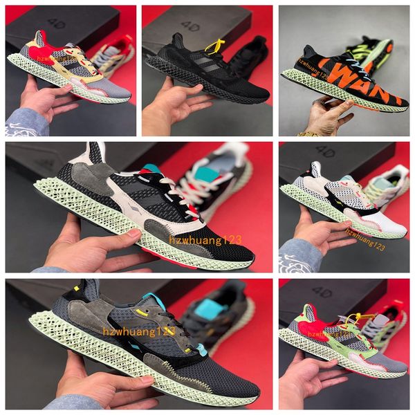 

2019 new release zx 4000 4d futurecraft black onix carbon men pk shoes new fashion consortium zx4000 pink grey casual sneakers