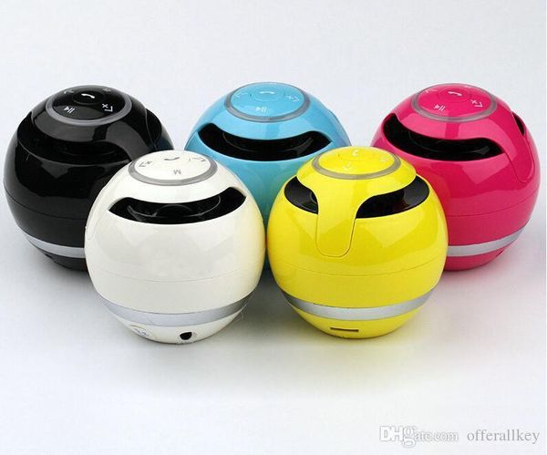 

new mini colorful ball portable bluetooth wireless yst-175 speakers super bass stereo handssubwoofer mic tf card led light