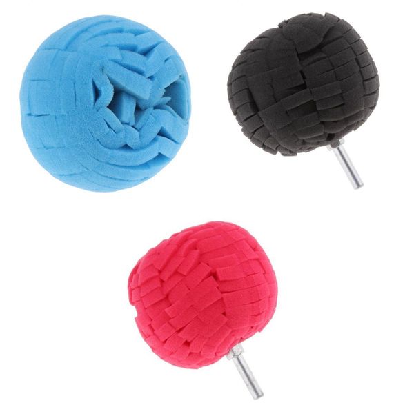 

3шт автомобиль губка мяч воском и полировальная площадка ступица колеса полировальная пластина