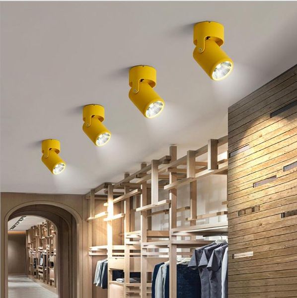 2019 Led Surface Mounted Spotlights Macaron Universal Cob Focus Light 10w Living Room Background Wall Suction Ceiling Picture Light From Butao 38 95