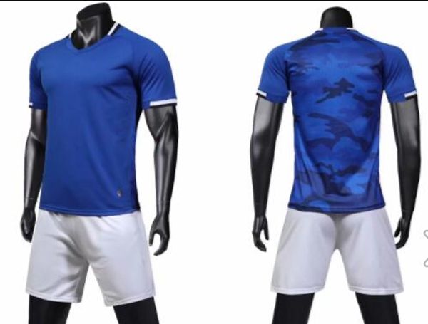 2019 Personalità maglia personalizzata Set con pantaloncini abbigliamento Divise kit Tuta sportiva da calcio manica corta allenamento per adulti Abbigliamento personalizzato