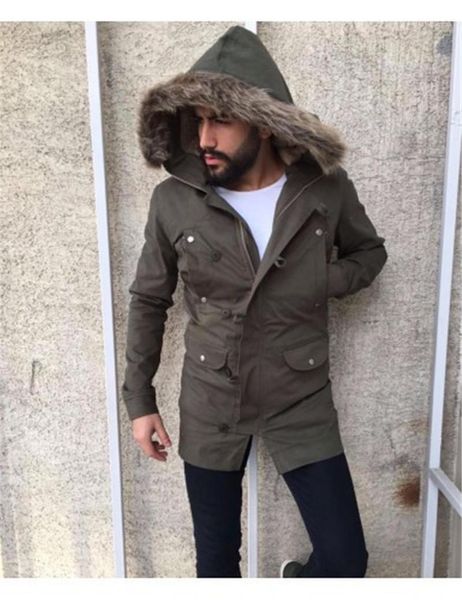 

designer jackets fashion casual solid color hooded fleece jackets autumn winter long sleeved mens coats plus size mens, Black;brown