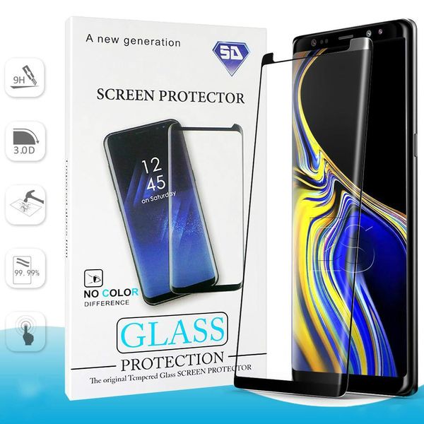 

screen protector for samsung galaxy note 9 8 s9 s8 plus s7 s6 edge note9 tempered glass 3d curve edge hd clear screen protector