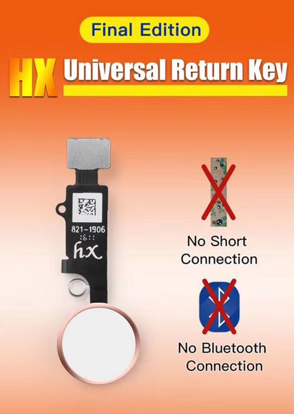 

дизайн универсального home button нет сенсорный id для iphone 7 8 7 plus 8 plus flex кабеля вернуть обычную главную кнопку функции возвращае