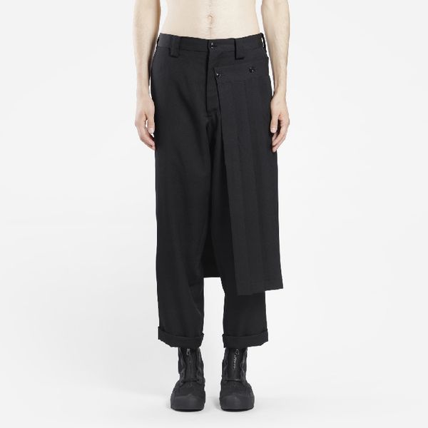 

27-44 2018 new men's clothing gd hair stylist fashion catwalk culottes casual pants plus size costumes, Black
