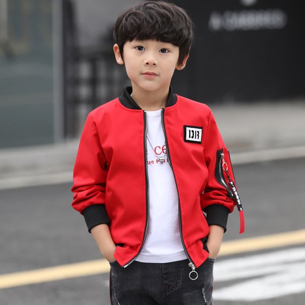 

boy's jacket foreign style facebook jacket tide, Blue;gray
