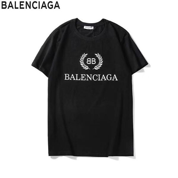 

2019 fashion luxury brand t-shirt hip hop white men's casual t-shirt man with letter print tshirt size s-2xl hh78, Black;brown