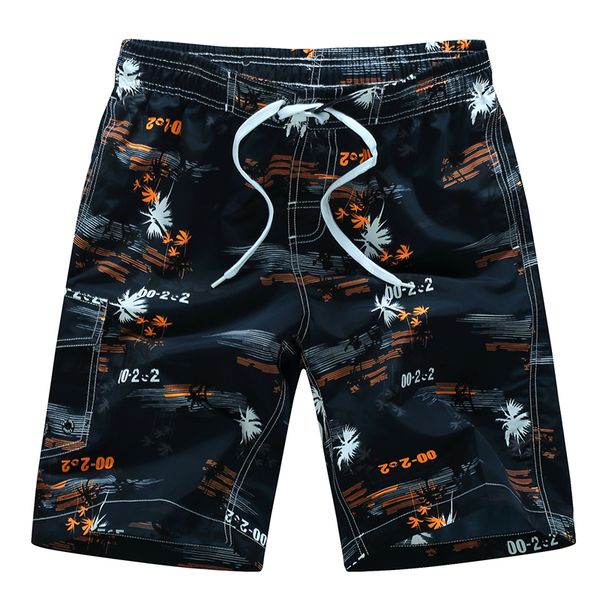 

swimming men shorts boxers beachwear summer surf board print mesh liner drawstring pockets quick plus size beach shorts male