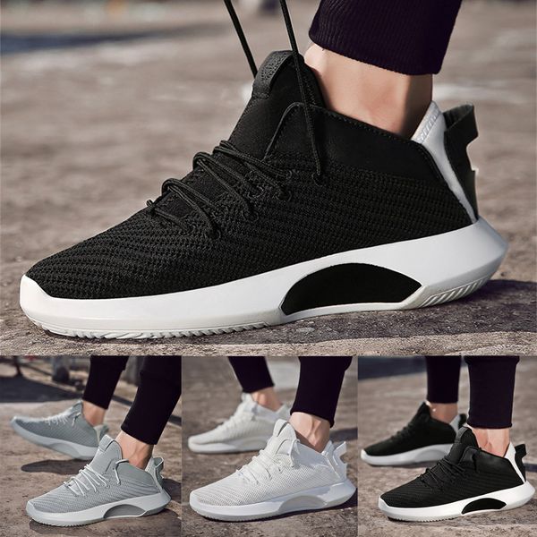 

muqgew men's summer fashion round head lace-up sneakers breathable running shoes running shoes #0716