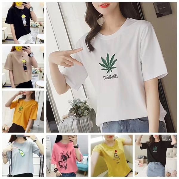 

women's summer clothes students ' casual short-sleeved t-shirt profiteering products women's summer clothes students ' c, White