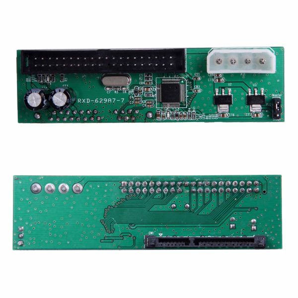 

2.5/3.5 inch sata female to 40 pin 3.5" ide/pata male hard drive bridge board adapter card compatible with sata i/ii/iii hdd ssd