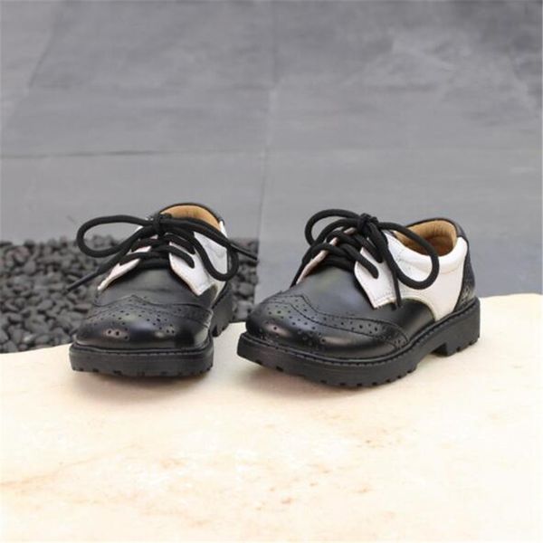 

children boys leather shoes 2018 new fashion spring autumn casual shoes baby wear resistant martin boots girls sneakers, Black;grey