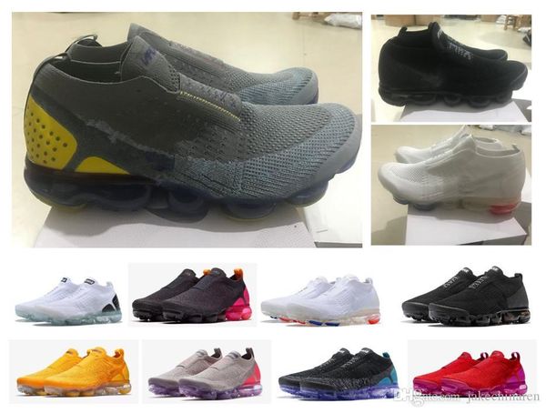 

2018 new chaussures moc 2 laceless 2.0 casual shoes triple designer mens women sneakers sports air cushion trainers size 36-45, Black