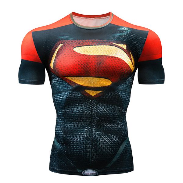 

short sleeve 3d t shirt men t-shirt male crossfit tee tshirt men fitness compression shirt punisher, Black;blue