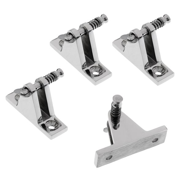 

4 pieces 316 stainless steel boat bimini deck hinge with pin