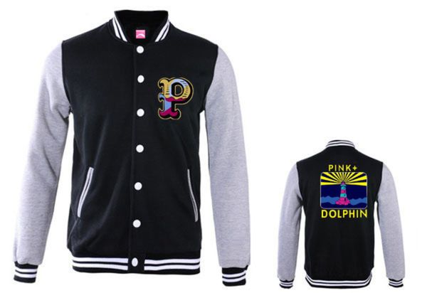 

pink dolphin осень-мужские куртки розовый дельфин флис верхняя одежда пальто фирменное наименование мужская одежда куртка хип-хоп осень и зи, Black;brown