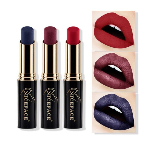 

24 colors matte lipstick red lip waterproof long lasting lip gloss stick metallic makeup