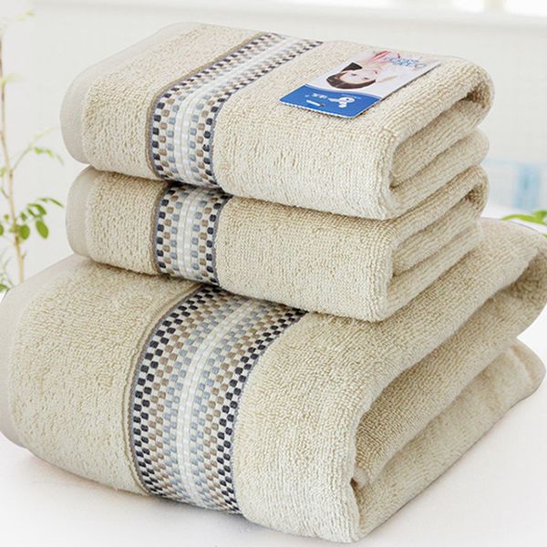 

mention satin thick towel bath towel three piece set cotton household set summer water-absorbing