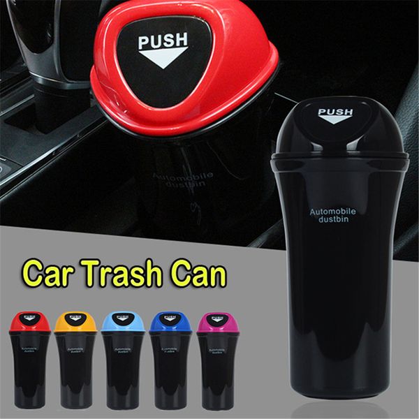 

mini auto car dustbin rubbish trash can garbage box case holder bin storage car mini trash can accessories #p10