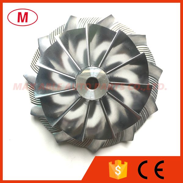 

gt3084 451644-0005 61.33/82.00mm 11+0 blades reverse racing turbocharger aluminum 2618/milling/turbo billet compressor wheel for hks3040