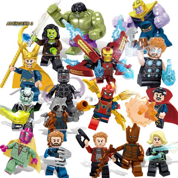 

Супер Герои Кирпичи Мстители Marvel Строительные Блоки Бесконечность Война Железны
