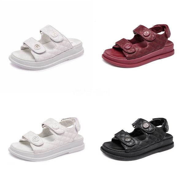 

2020 women sandals platform open toes sandals women bohemian flat sandals zapatos mujer#665, Black