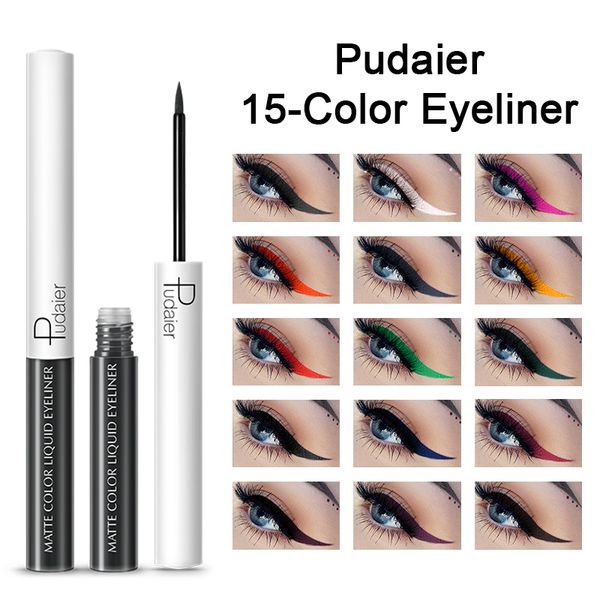 

dhl pudaier colorful liquid eyeliner waterproof eye pencil pigment matte eye liner pen for eyes makeup maquiagem delineador