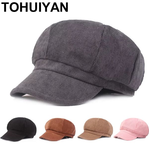 

2020 new auutmn hats for women solid plain octagonal cap ladies casual newsboy hat fashion boinas beret hats female painter caps, Blue;gray