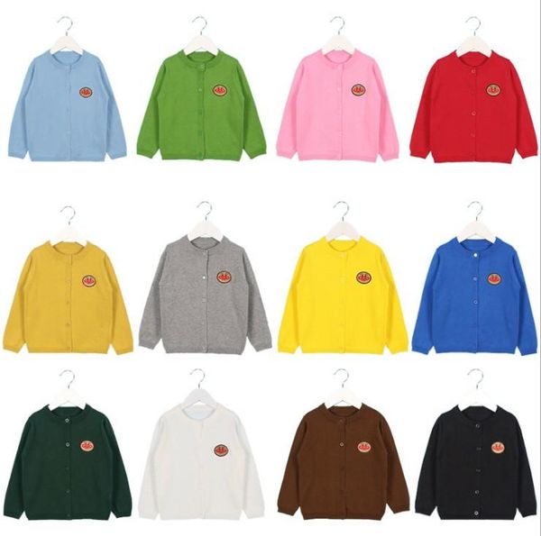 

baby girls fall ins soft knitting cardigan campure 15 colors children 2019 pretty bread supermanembroidered sweaters kids clothing, Blue