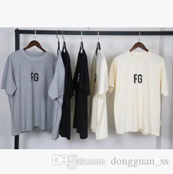 

2020ss oversize grey white t shirt men women 1 high-quality summer style washed do old dye, White;black