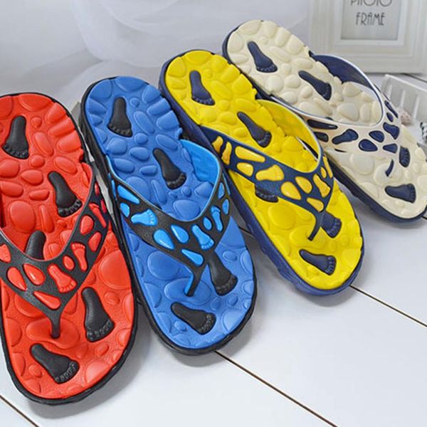 

new fashion men comfort indoor slippers summer englon antiskid flip flops shoes sandals open toe male slipper flip-flops shoes, Black