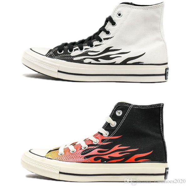 

2020 chuck 70s flame 18ss casual shoes fire high og canvas shoes white black red sports designer shoes man womans fashion trainer