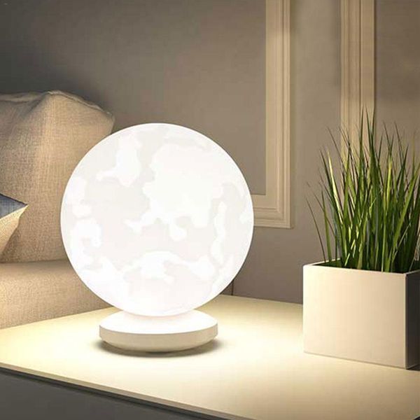 

led moon lamp 3d print night light rechargeable touch control lamp light change led moon light for birthday gift bedroom bedside