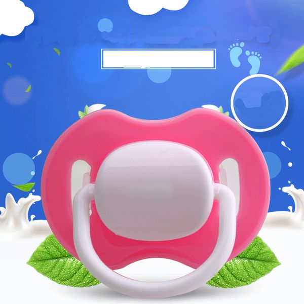 

silica gel pacifier for baby grade comfort baby pacifier new born ultra soft breast flat round head nipple