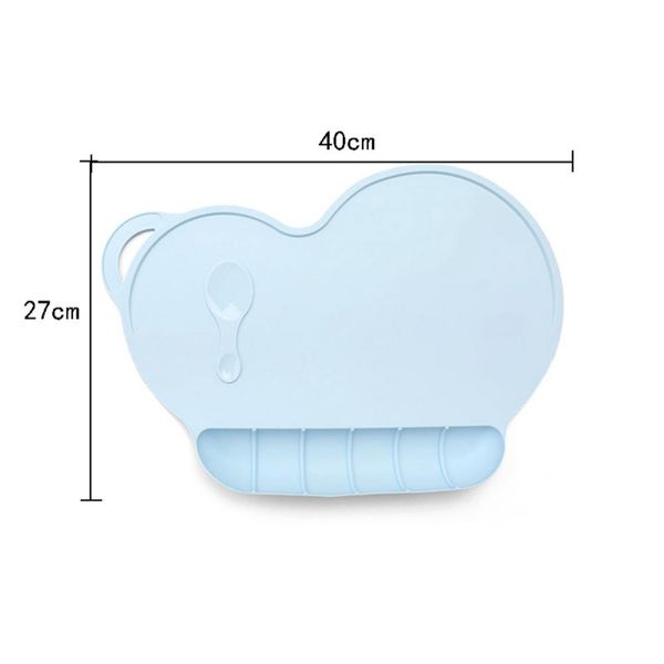 

waterproof children silicone suction plate dining plate place mat divided serving tray kid table suction plate baby feeding dish