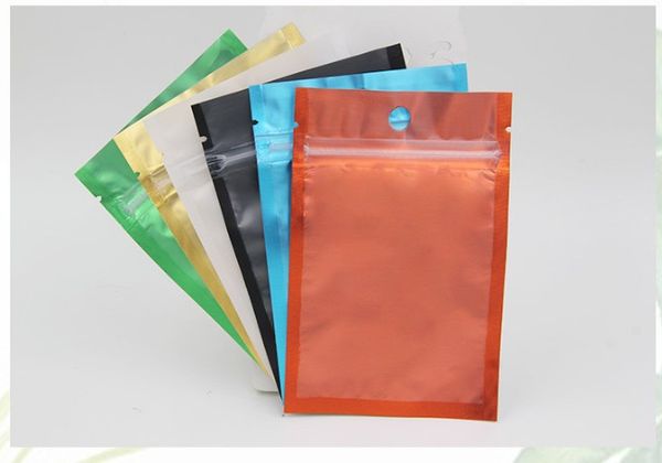

one side clear colored resealable zip mylar bag aluminum foil bags smell proof pouches jewelry bag