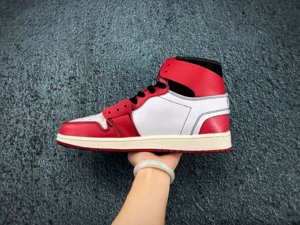 

with box tag] 1s red black 1 white chicago unc mens basketball shoes for women air sports designer sneakers trainers off size 36-46