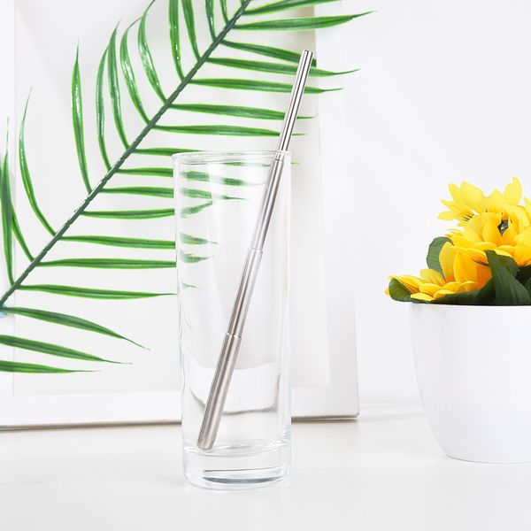 

party straw portable stainless steel straw travel reusable l0419