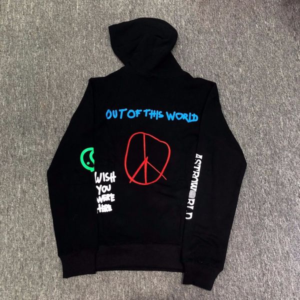 

new cfg west album kid see ghosts sweatshirts hip hop men women white khaki lucky me letter streetwear sweatshirts, Black
