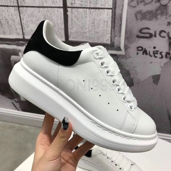 

Alexander women luxury over ized mcqueen ultra leather neaker over ized neaker rai ed white black leather platform ca ual hoe