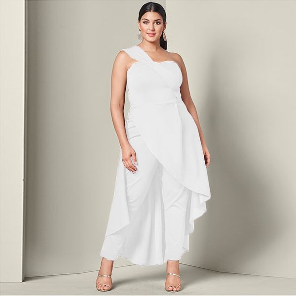 

comfortable fabric sleeveless brief style with sashes one-shoulder dress amazon style fake two pieces empire, White;black