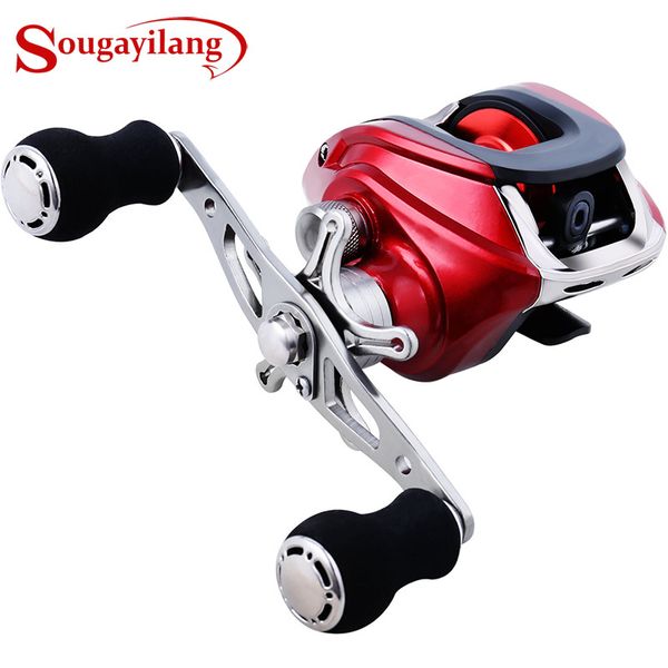 

sougayilang 17+1bb baitcasting fishing reel 6.3:1 gear ratio magnetic brake freshwater saltwater baitcast fishing reel